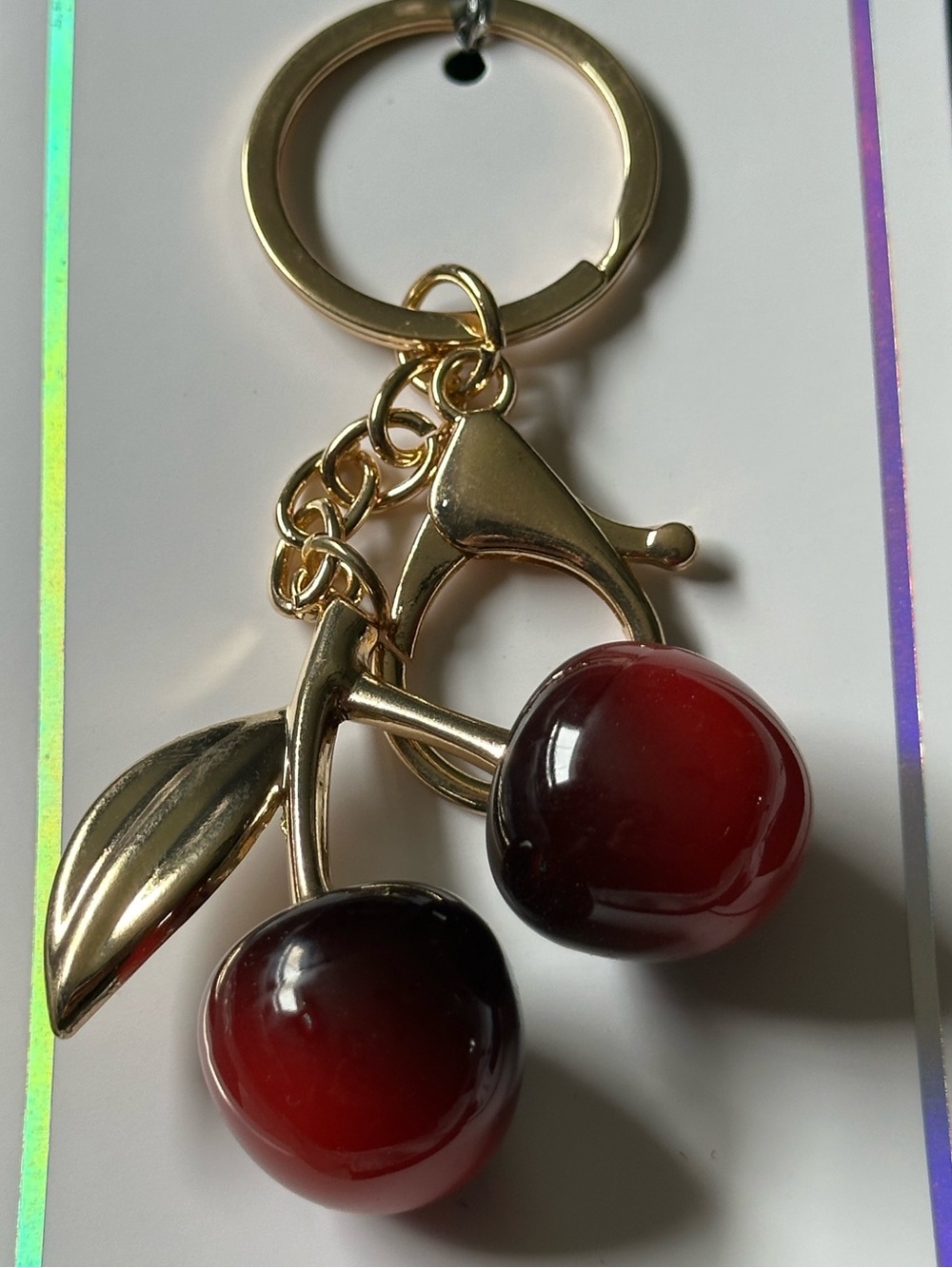 Cherry Keychain Bag Charm